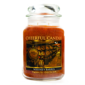 Whiskey Barrel - 24 oz Cheerful Candle