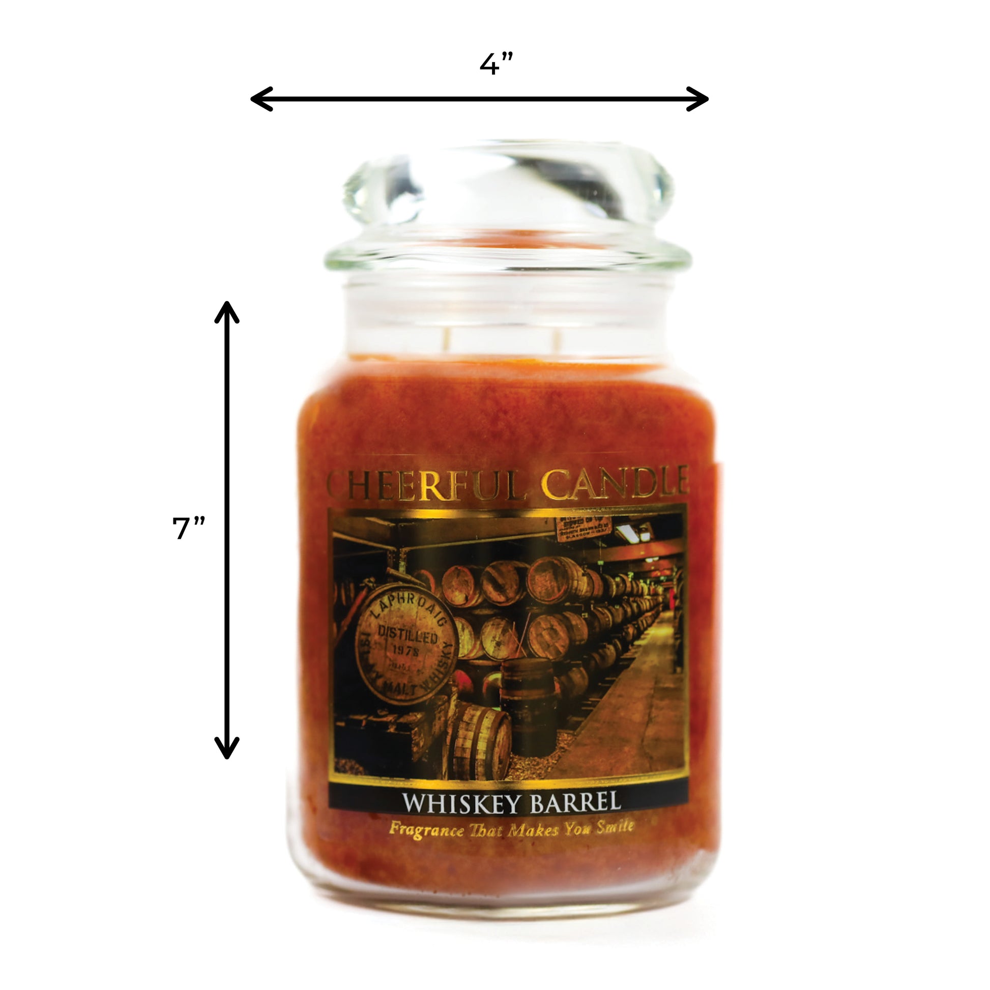 Whiskey Barrel - 24 oz Cheerful Candle