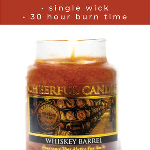 Whiskey Barrel - 6 oz Cheerful Candle