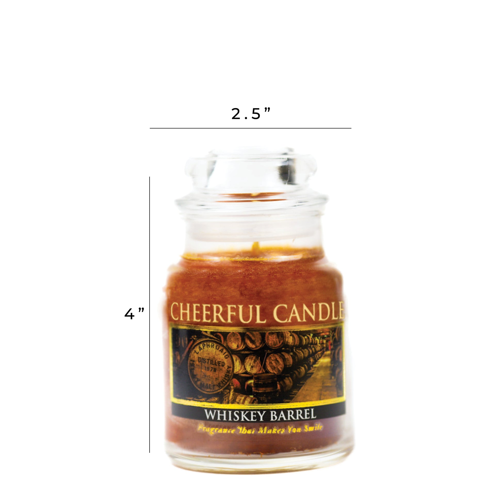 Whiskey Barrel - 6 oz Cheerful Candle