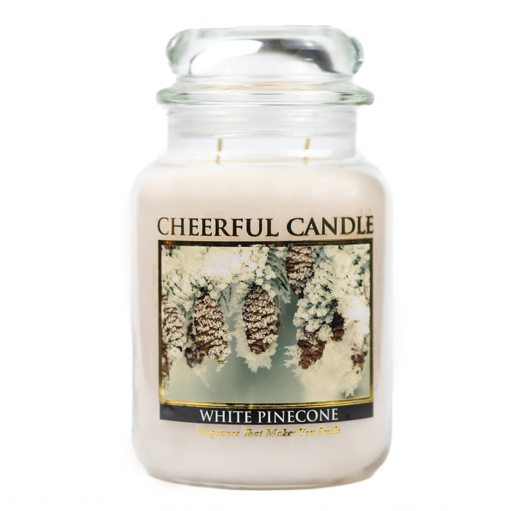 White Pinecone - 24 oz Cheerful Candle