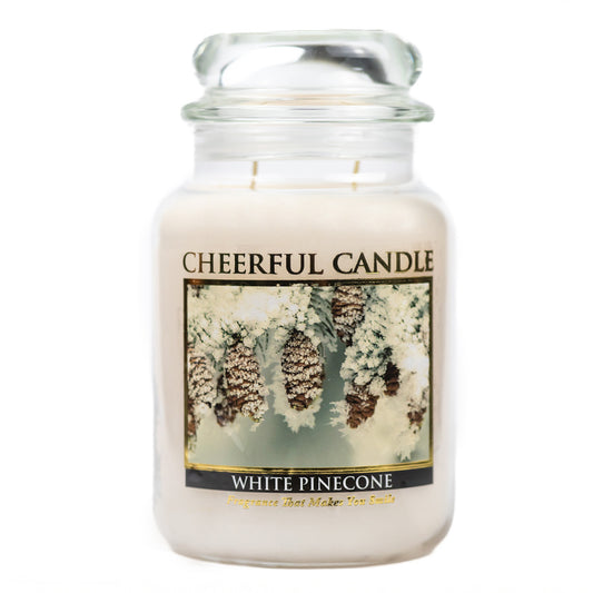 White Pinecone - 24 oz Cheerful Candle