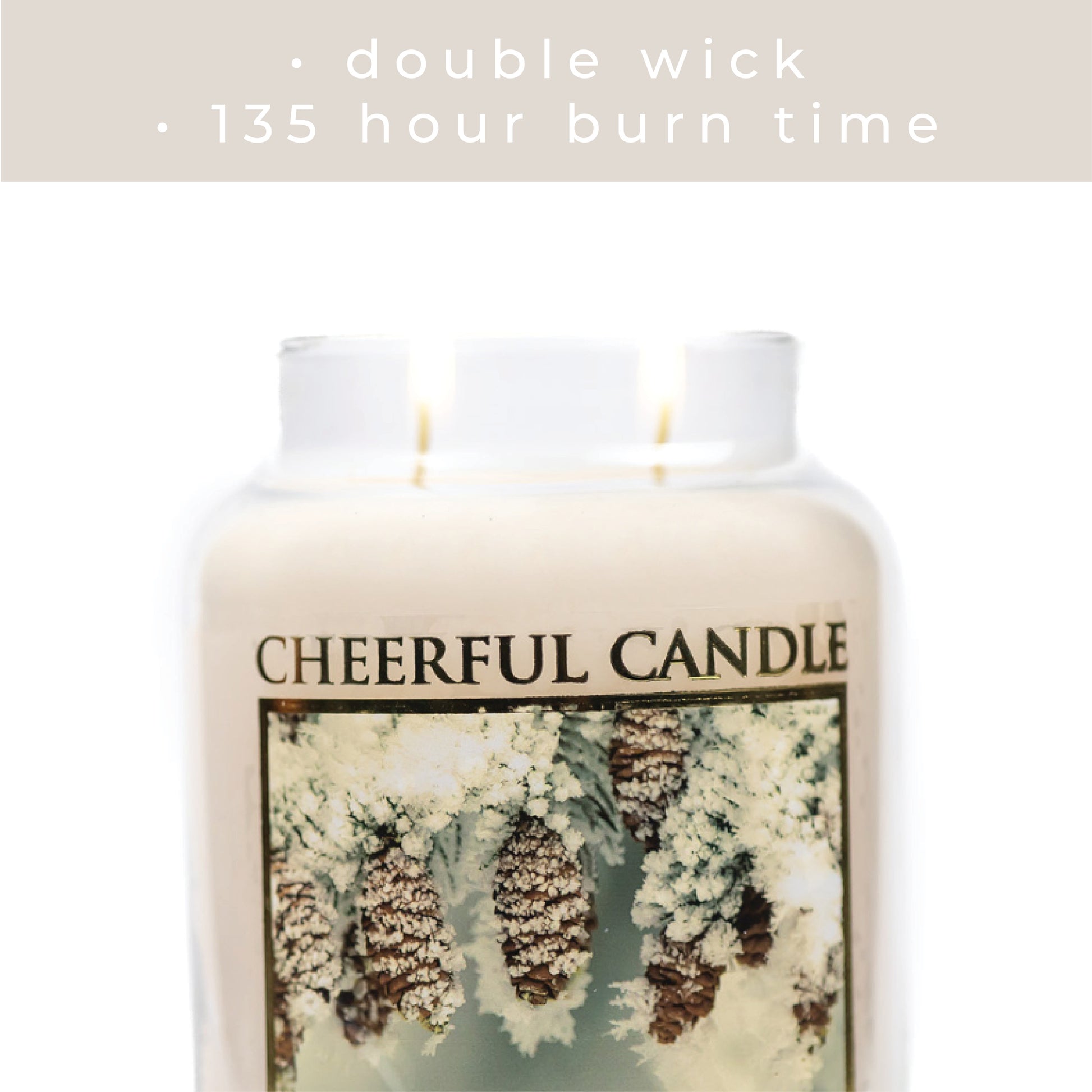 White Pinecone - 24 oz Cheerful Candle