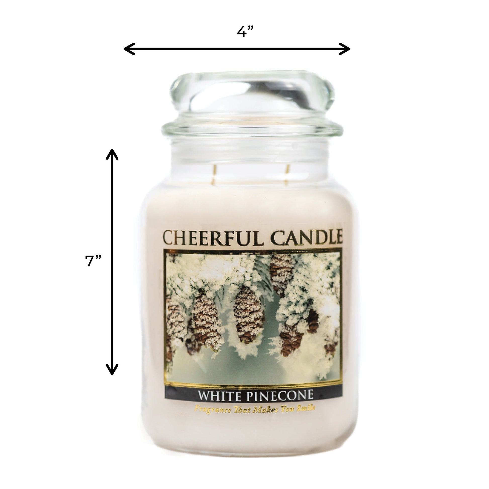 White Pinecone - 24 oz Cheerful Candle