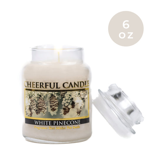 White Pinecone - 6 oz Cheerful Candle