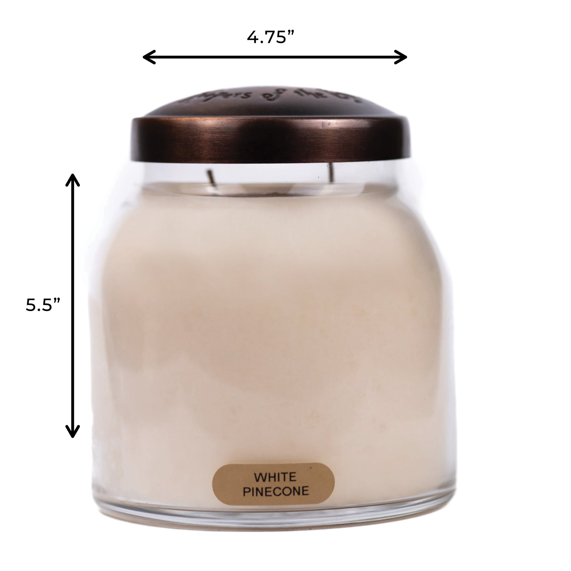 White Pinecone - 34 oz Papa Candle