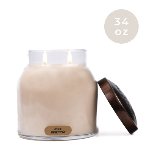 White Pinecone - 34 oz Papa Candle