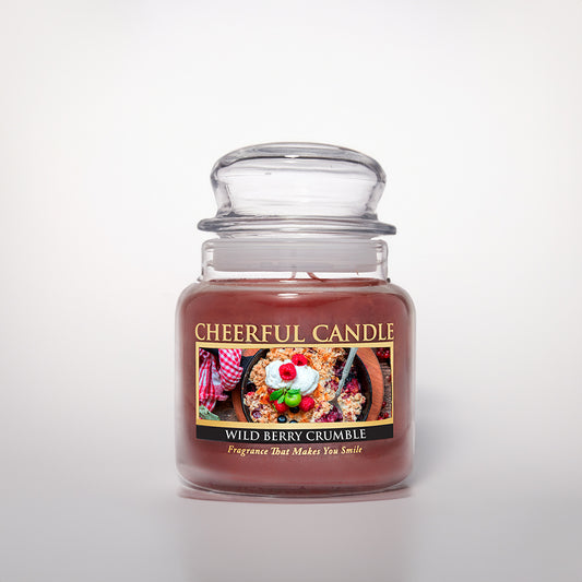 Wild Berry Crumble Scented Candle -16 oz, Double Wick, Cheerful Candle