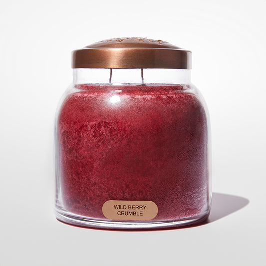 Wild Berry Crumble Scented Candle - 34 oz, Double Wick, Papa Jar