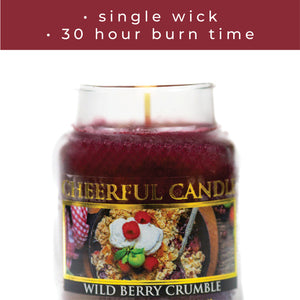 Wild Berry Crumble - 6 oz Cheerful Candle