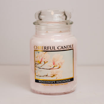 Windswept Magnolia Scented Candle -24 oz, Double Wick, Cheerful Candle