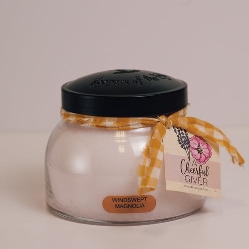 Windswept Magnolia Scented Candle - 22 oz, Double Wick, Mama Jar