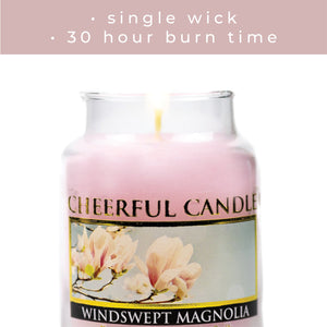 Windswept Magnolia - 6 oz Cheerful Candle