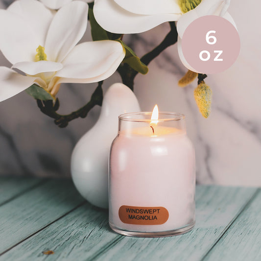 Windswept Magnolia - 6 oz Baby Candle