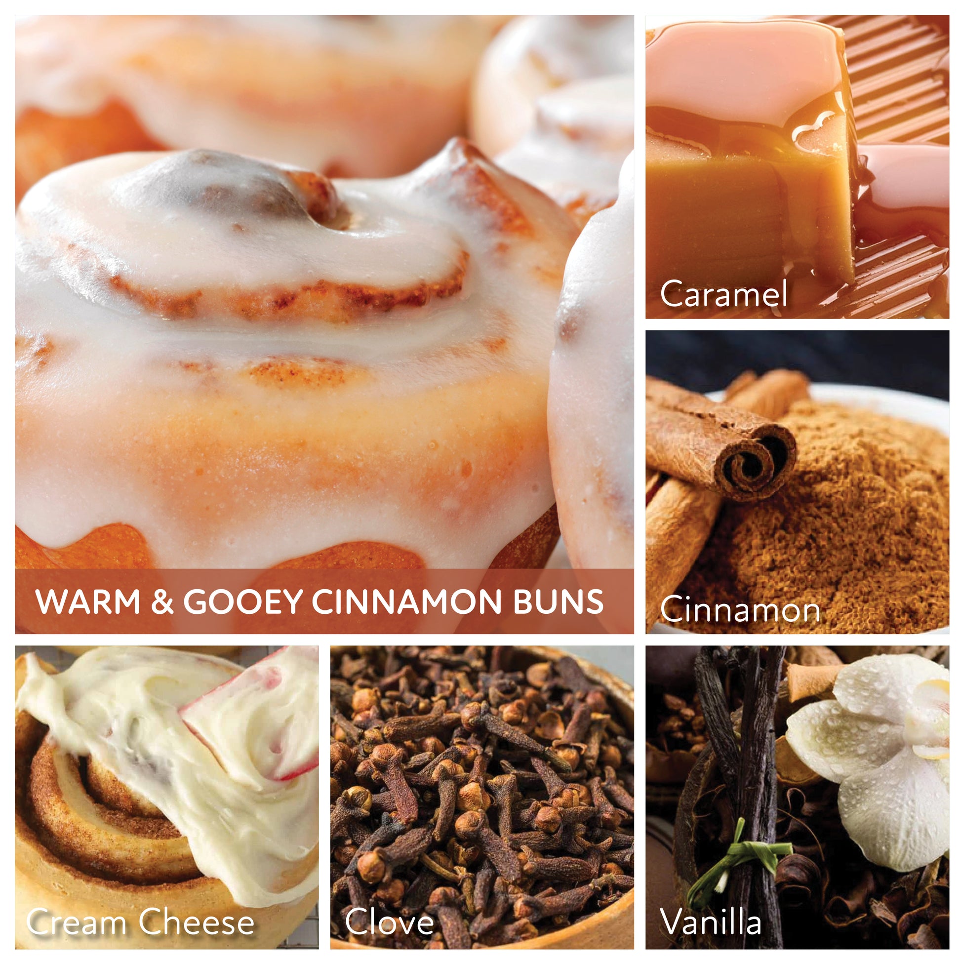 Warm & Gooey Cinnamon Buns - 6 oz Baby Candle