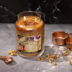Banana Nut Bread - 24 oz Cheerful Candle