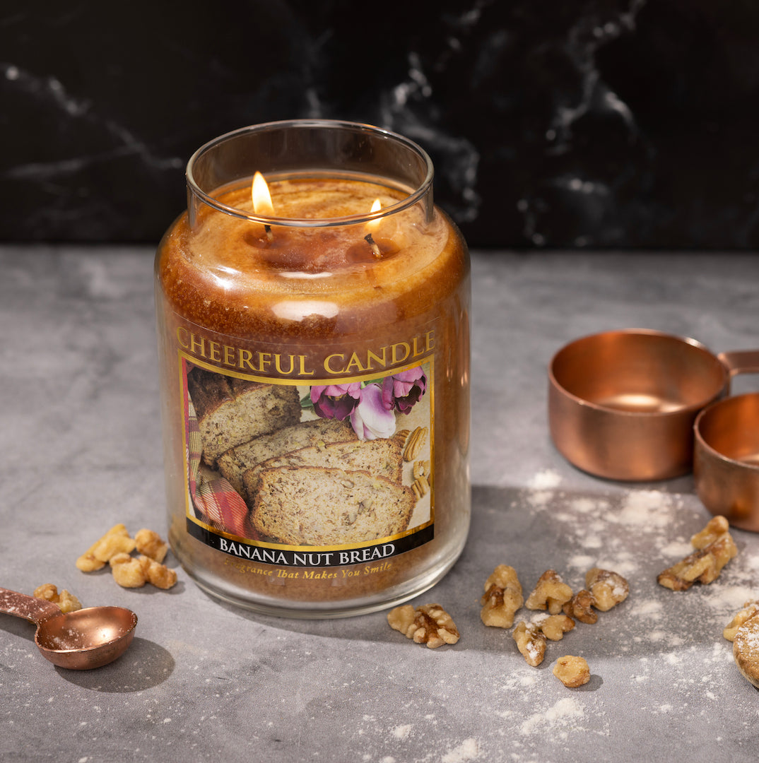 Banana Nut Bread - 24 oz Cheerful Candle