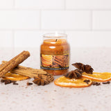 Orange Cinnamon Clove Scented Candle - 6 oz, Single Wick, Cheerful Candle