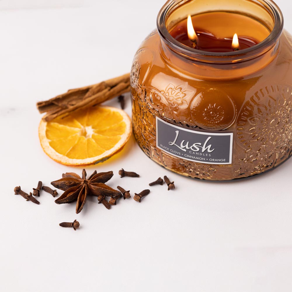 Black Clove Cinnamon Orange - Lush Candle