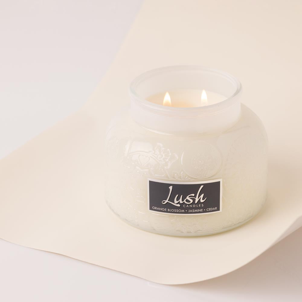 Orange Blossom Jasmine Cedar - Lush Candle