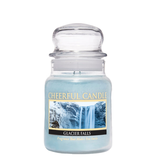 Glacier Falls Scented Candle - 6 oz, Single Wick, Cheerful Candle