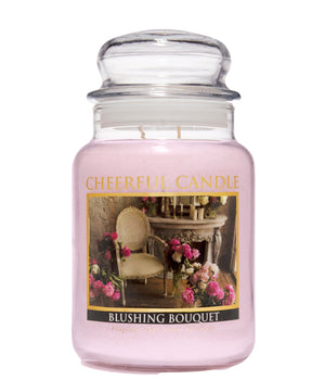 Blushing Bouquet Scented Candle -24 oz, Double Wick, Cheerful Candle