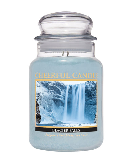 Glacier Falls Scented Candle -24 oz, Double Wick, Cheerful Candle