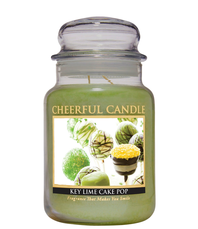 Key Lime Cake Pop Scented Candle -24 oz, Double Wick, Cheerful Candle