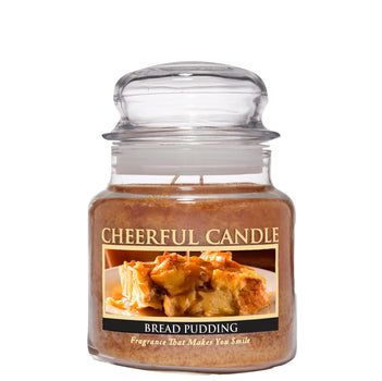 Bread Pudding Scented Candle -16 oz, Double Wick, Cheerful Candle