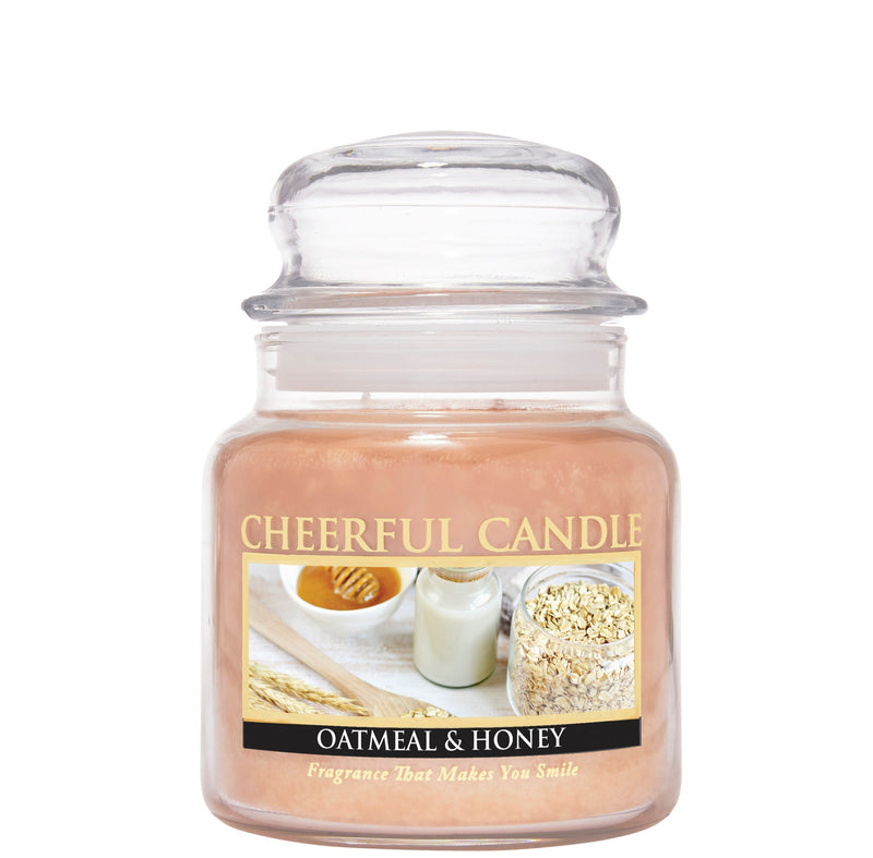 Oatmeal & Honey Scented Candle -16 oz, Double Wick, Cheerful Candle