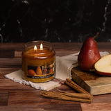 Honey Pear Cider Scented Candle -16 oz, Double Wick, Cheerful Candle