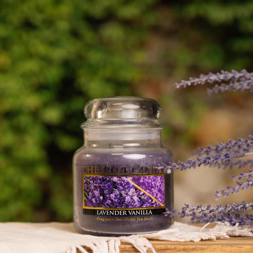 Candle - Cheerful Jar - Lavender Vanilla (16 oz)