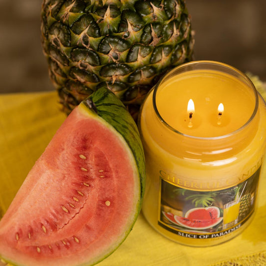 Slice of Paradise Scented Candle -24 oz, Double Wick, Cheerful Candle