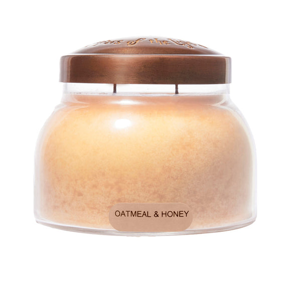 Oatmeal & Honey Scented Candle - 22 oz, Double Wick, Mama Jar